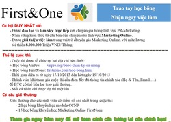 Học bổng Marketing Online